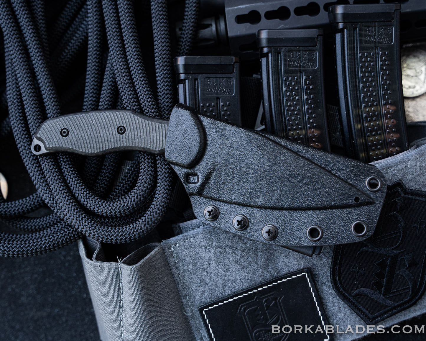 SB1 Black PVD 4" Blade w/ Carbon Fiber Handle