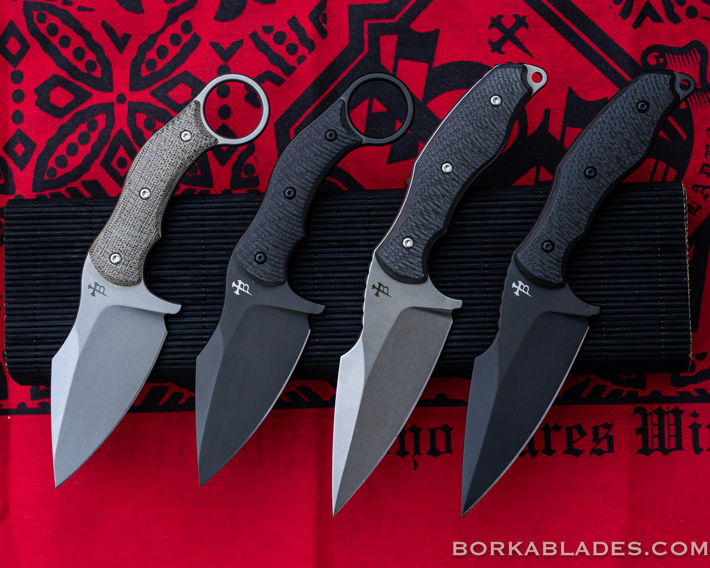 SB1 Fixed Blade Knife 4" Stonewash Blade w/ Carbon Fiber Handle