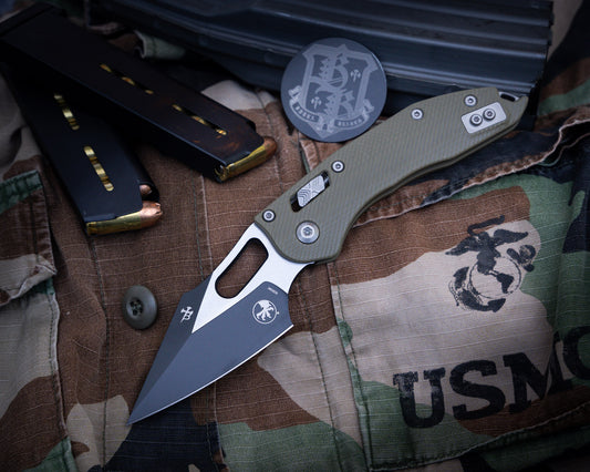 Stitch Ram-Lok SE Fluted G-10 Green Standard 3.75" Blade