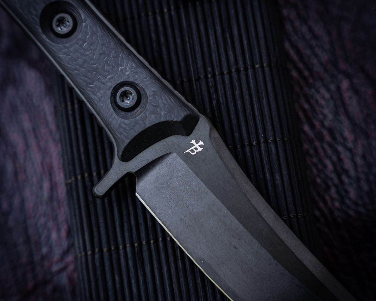 Microtech SBK Signature Series DLC 5" Blade w/ Carbon Fiber Handles