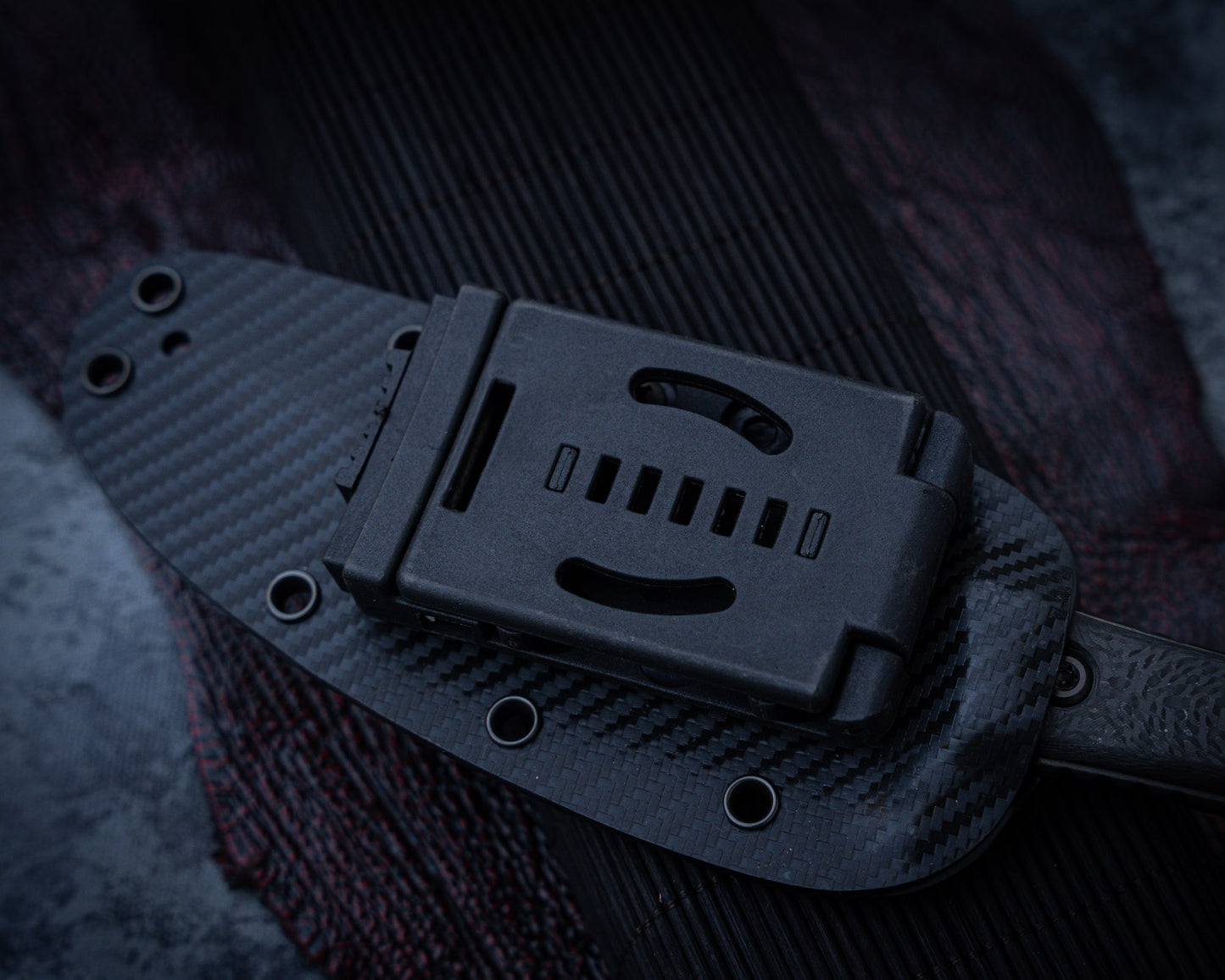Microtech SBK Signature Series DLC 5" Blade w/ Carbon Fiber Handles