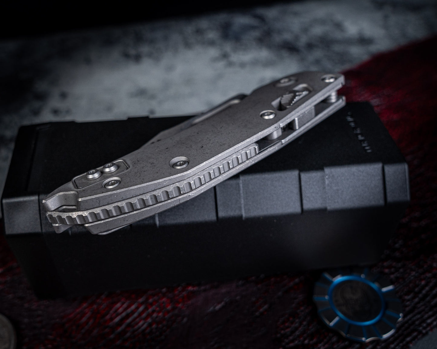 Stitch Ram-Lok Titanium Slab Apocalyptic Partial Serrated - Marfione Select