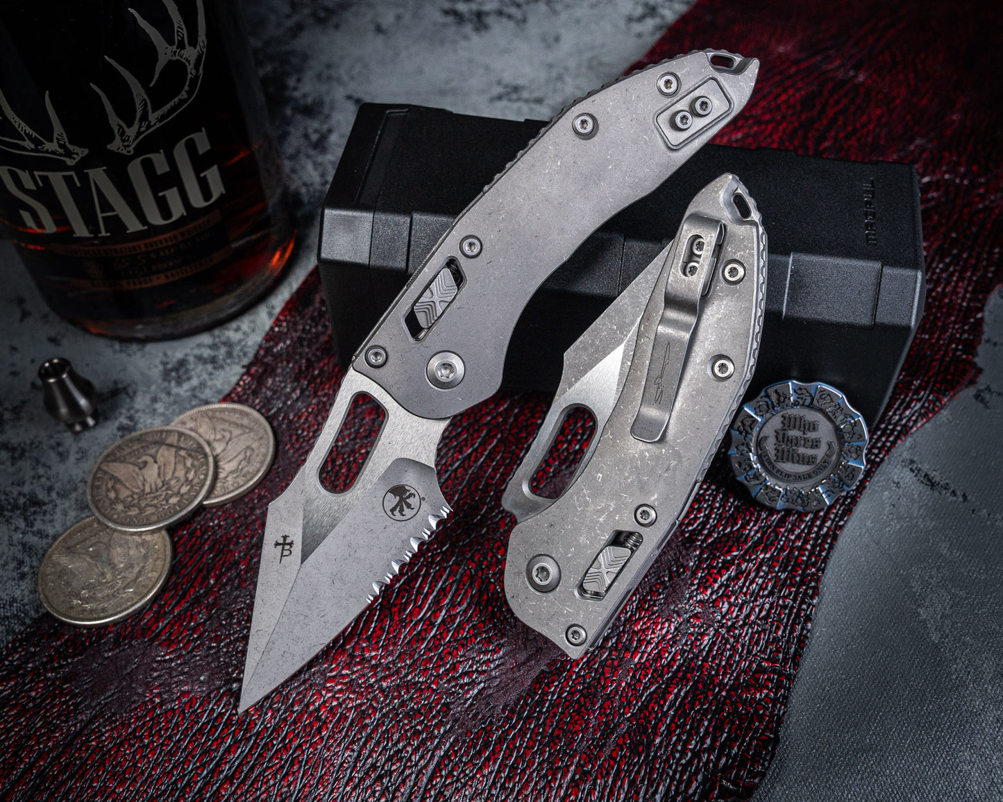 Stitch Ram-Lok Titanium Slab Apocalyptic Partial Serrated - Marfione Select