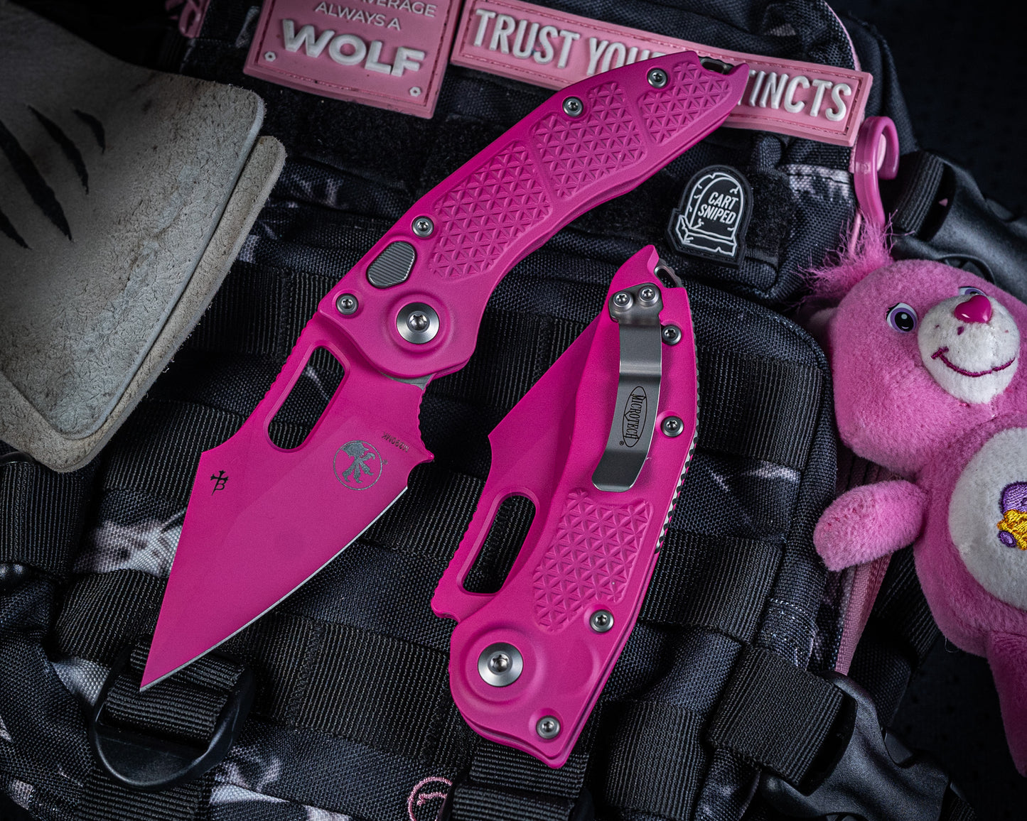 Stitch Auto Pink Cerakote 169-1 PK-X14 3.75" Blade