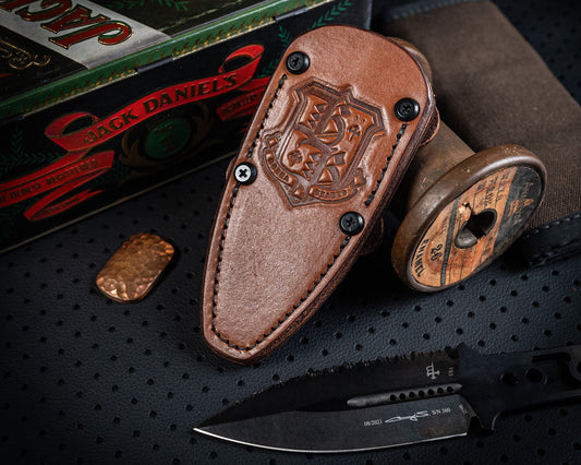 Brown Leather Sheath for SBD & Always Survive Fixed Blade