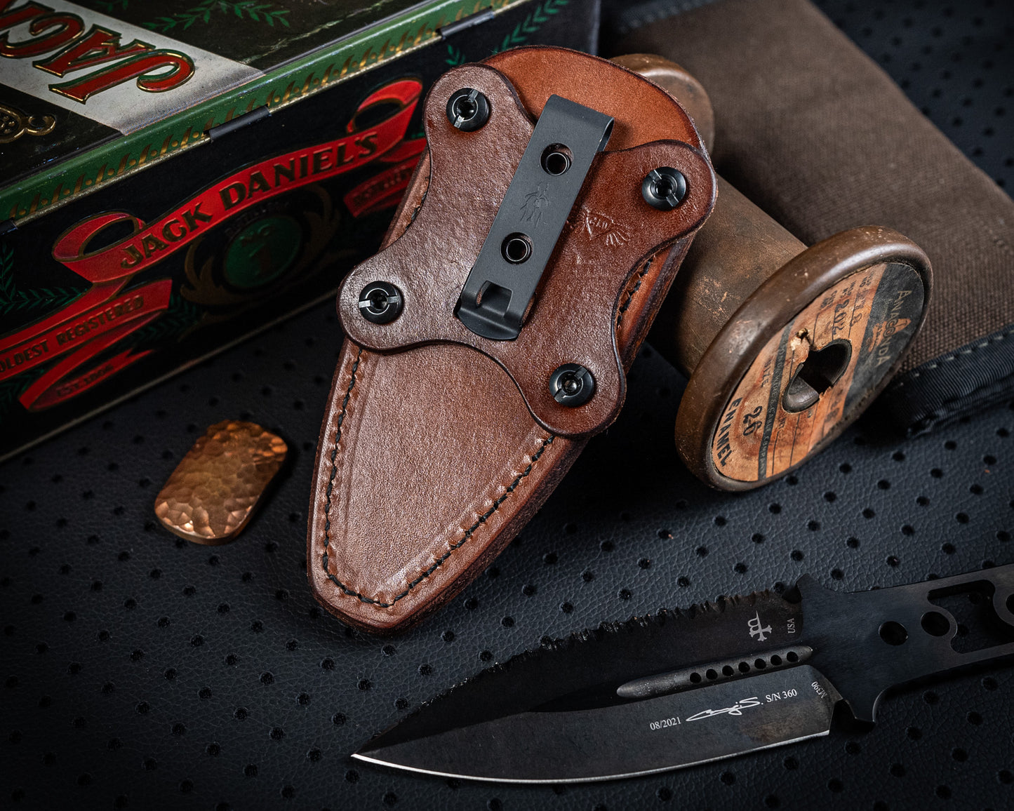 Brown Leather Sheath for SBD & Always Survive Fixed Blade