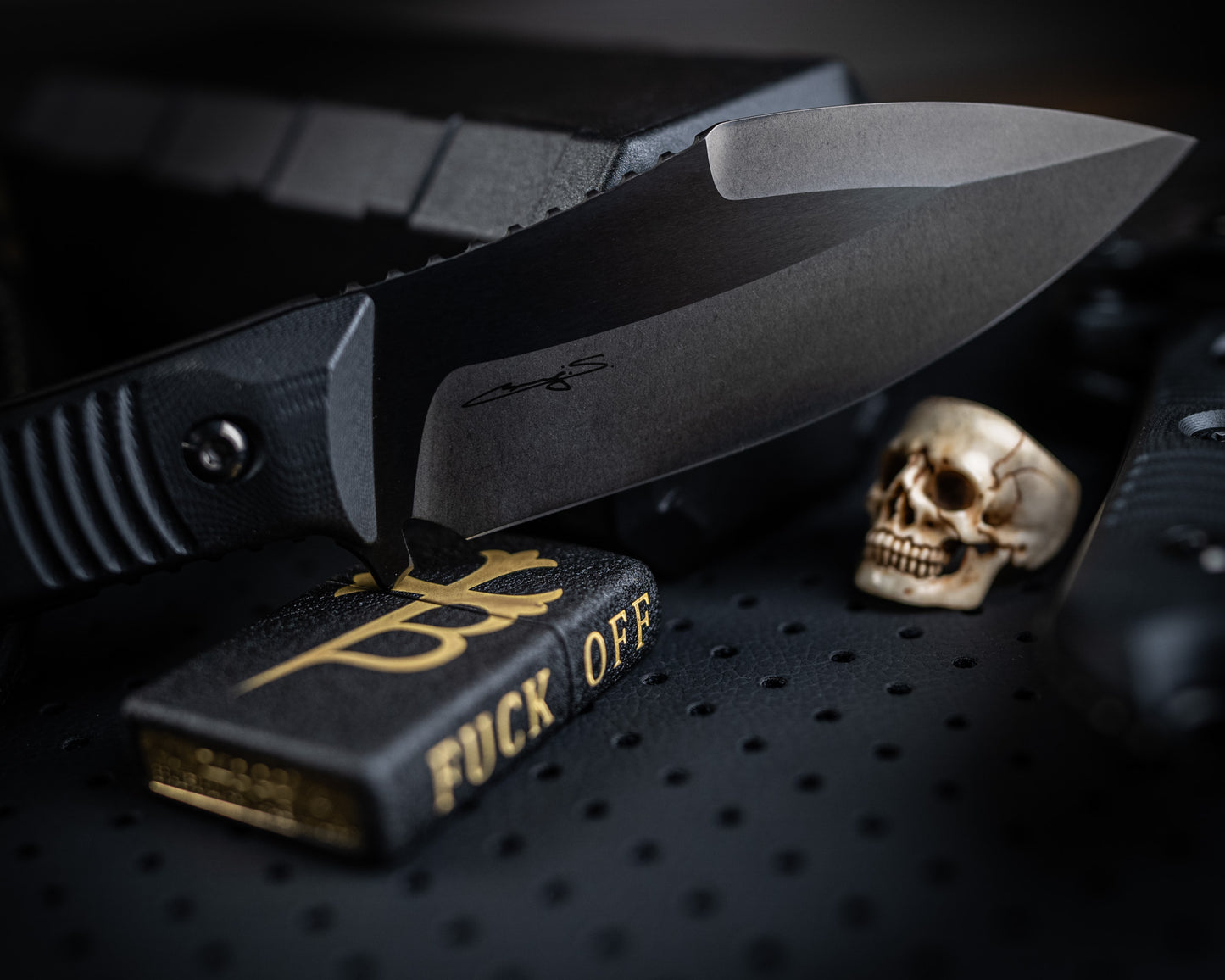 Always Survive DLC Two-Tone Stonewash Finish Black G-10 115-1DLCTMS1