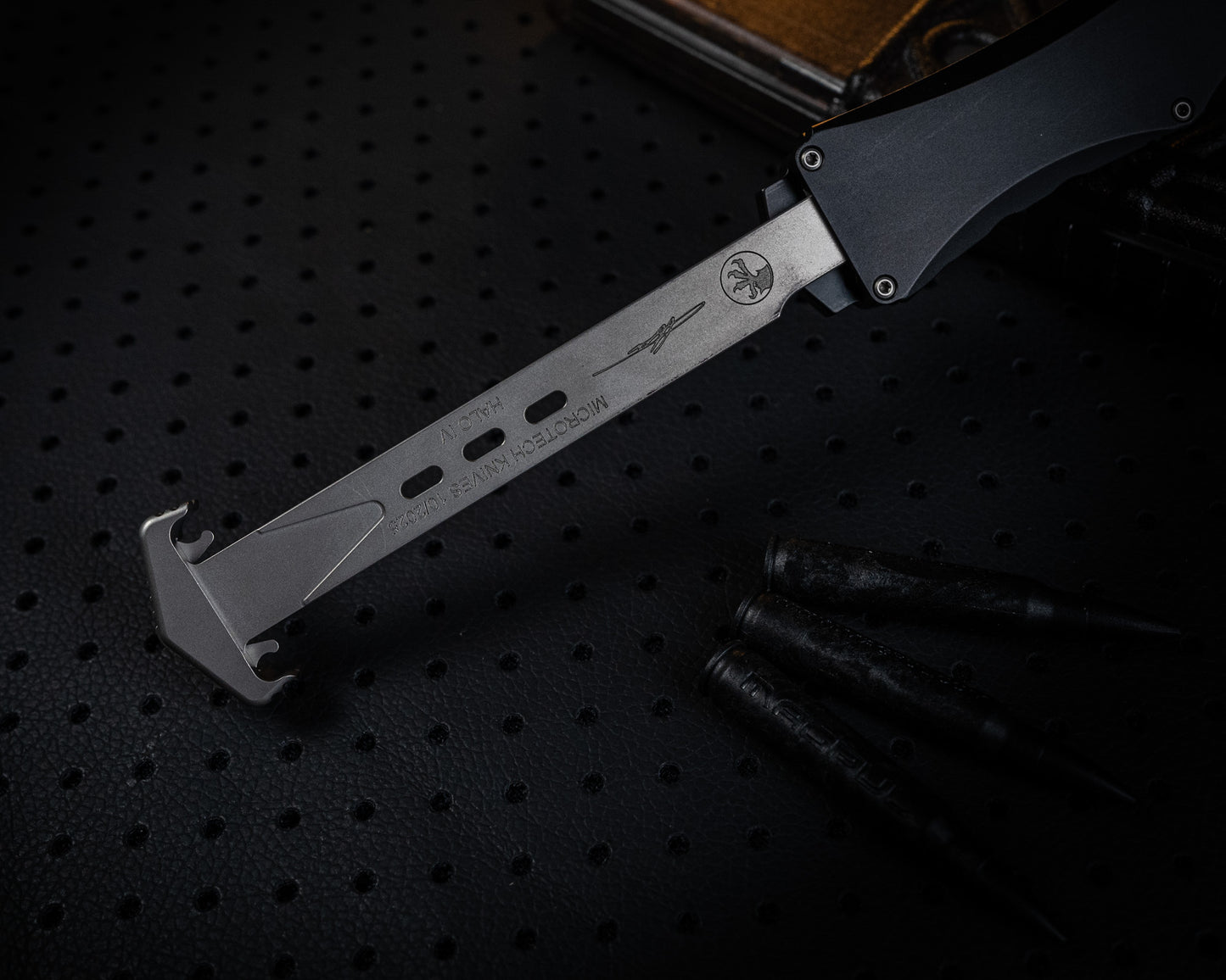 Microtech Marfione Select Halo IV Clip Point Stonewash 1150-10MSI