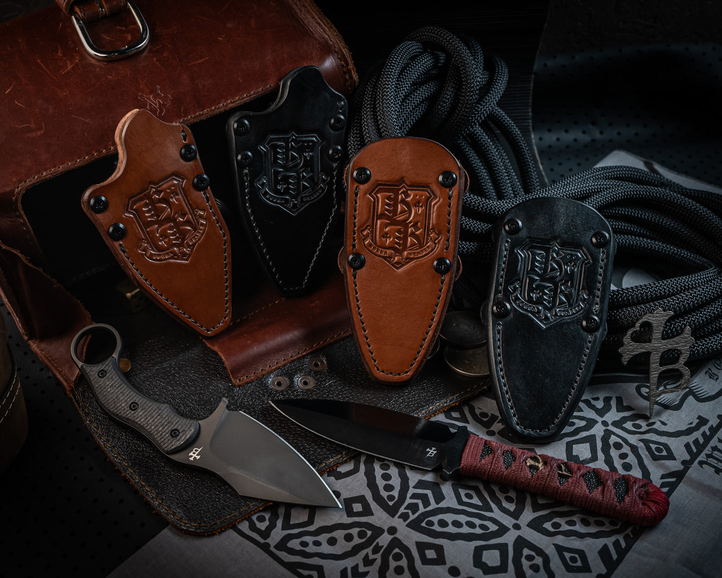 Brown Leather Sheath for SBD & Always Survive Fixed Blade