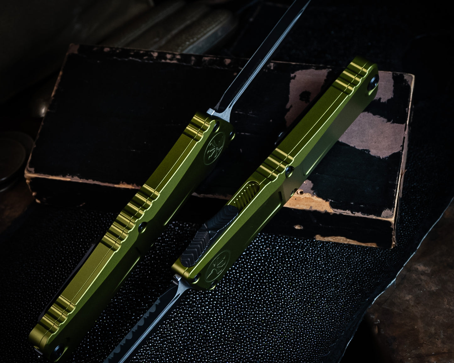 Microtech Combat Troodon Gen III Double Edge OD Green Full Serrate