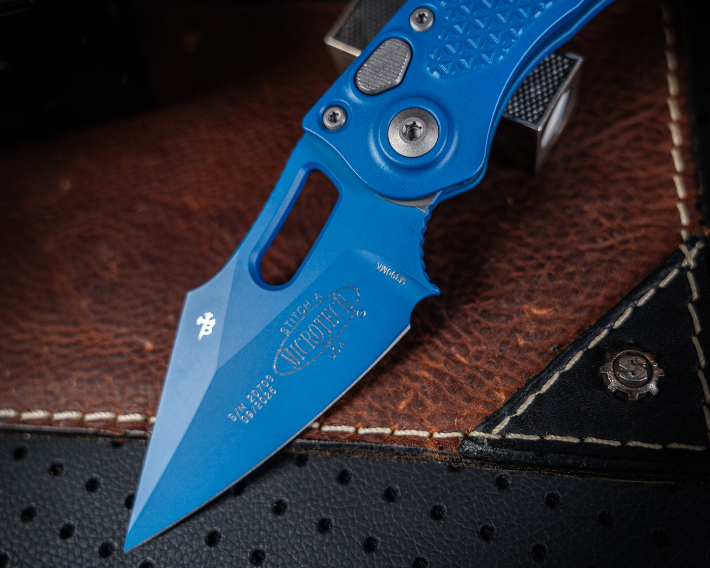 Stitch Auto Blue Cerakote 169-1 BL-X1Z13 3.75" Blade