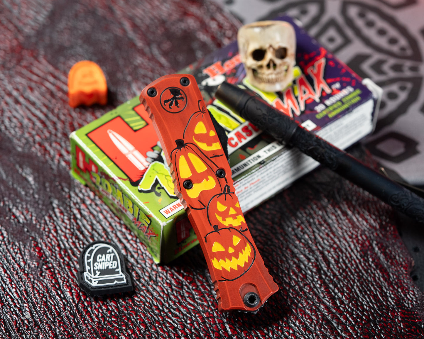 Microtech Hera II Mini 1702M-1HWJLS Jack-o'-Lantern Standard, Signature Series - RK