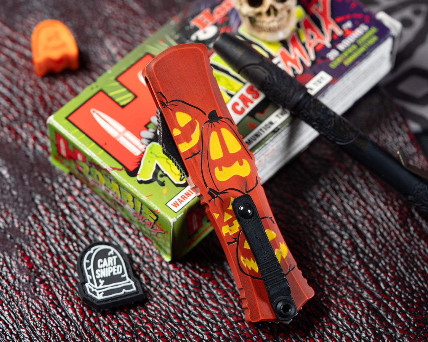 Microtech Hera II Mini 1702M-1HWJLS Jack-o'-Lantern Standard, Signature Series - RK