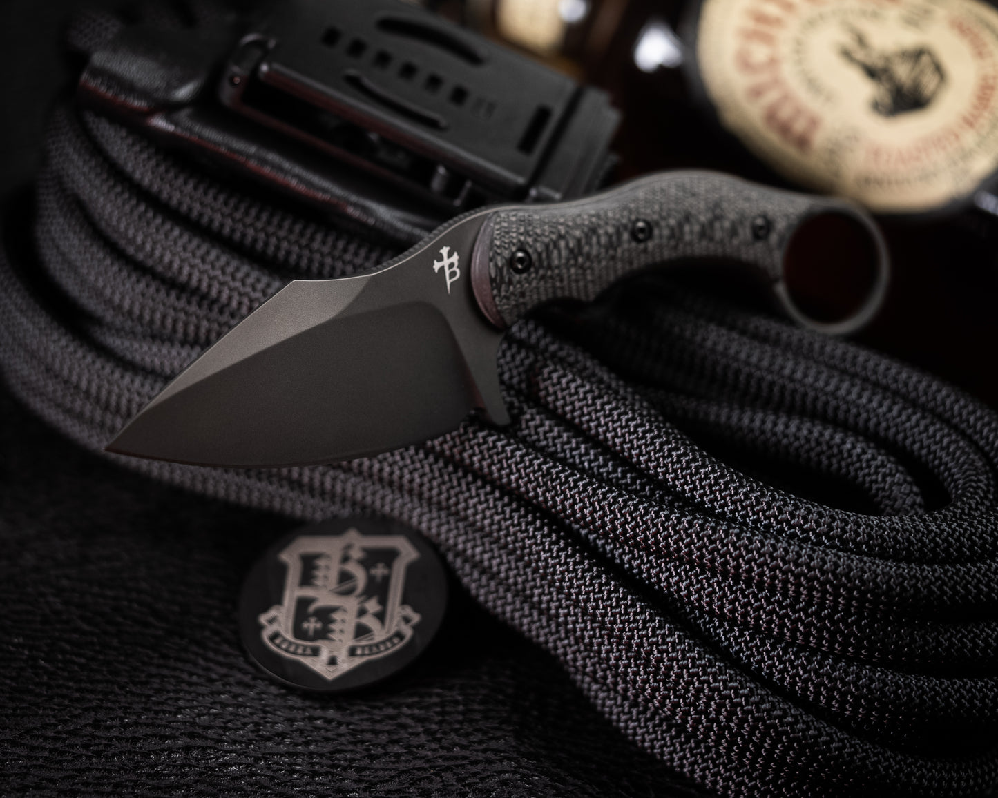 SRambit Black PVD 3.6" Blade w/ Carbon Fiber Handle