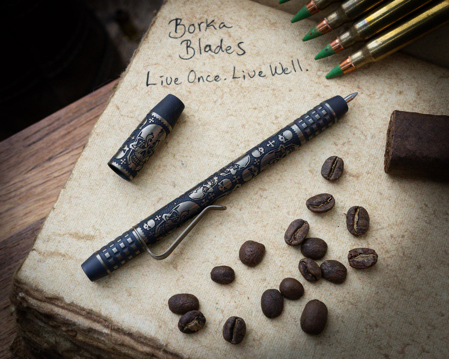 2025 TechLiner Pen, Borka x Ti2 - Titanium TRD/Bronze Anodized