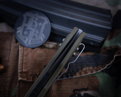 Stitch Ram-Lok SE Fluted G-10 Green Standard 3.75" Blade