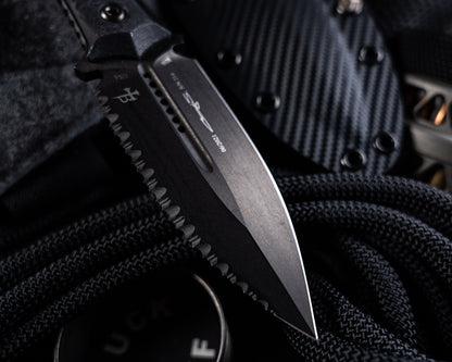 Microtech SBD Signature Series DLC 4.4" Fixed Blade w/ G-10 Handles