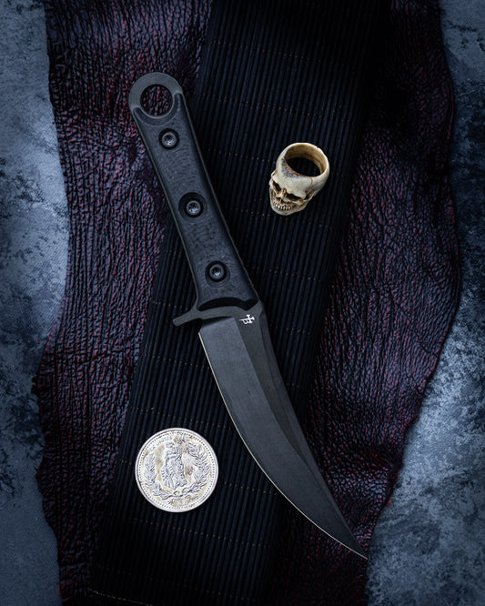 Microtech SBK Signature Series DLC 5" Blade w/ Carbon Fiber Handles