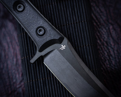 Microtech SBK Signature Series DLC 5" Blade w/ Carbon Fiber Handles