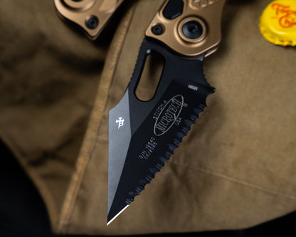Stitch Auto Black Standard Tan 3.75" Blade