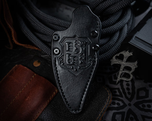 Black Leather Sheath for SB1 Fixed Blade