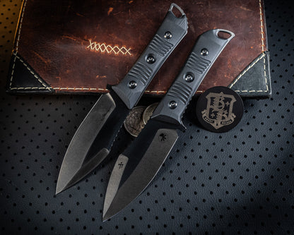 Always Survive DLC Two-Tone Stonewash Finish Black G-10 115-1DLCTMS1