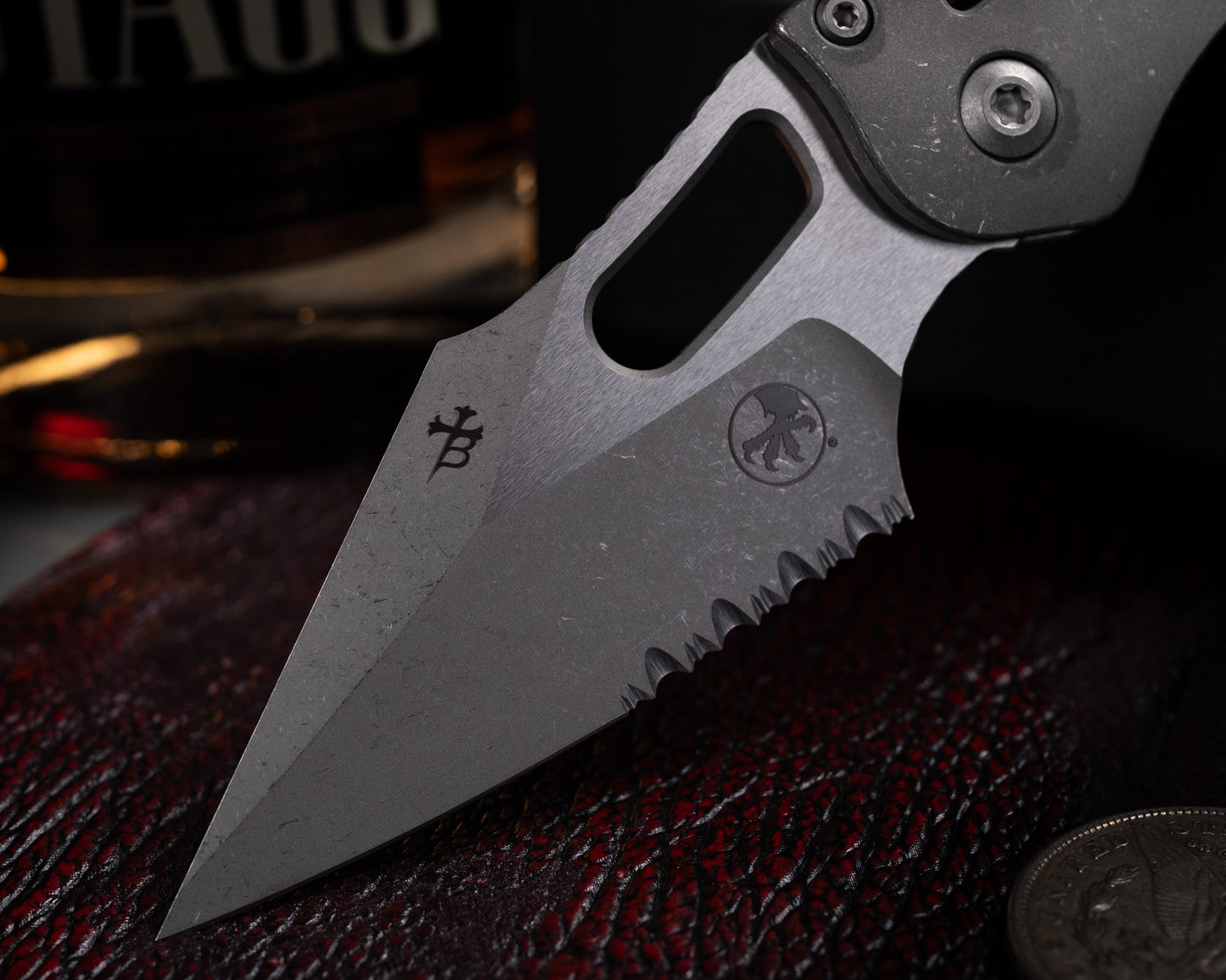 Stitch Ram-Lok Titanium Slab Apocalyptic Partial Serrated - Marfione Select