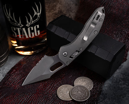 Stitch Ram-Lok Titanium Slab Apocalyptic Partial Serrated - Marfione Select