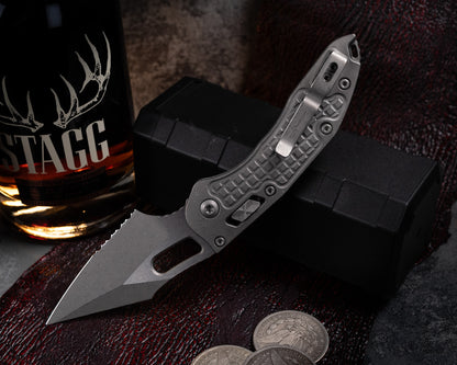 Stitch Ram-Lok Titanium Frag Apocalyptic Partial Serrated - Marfione Select