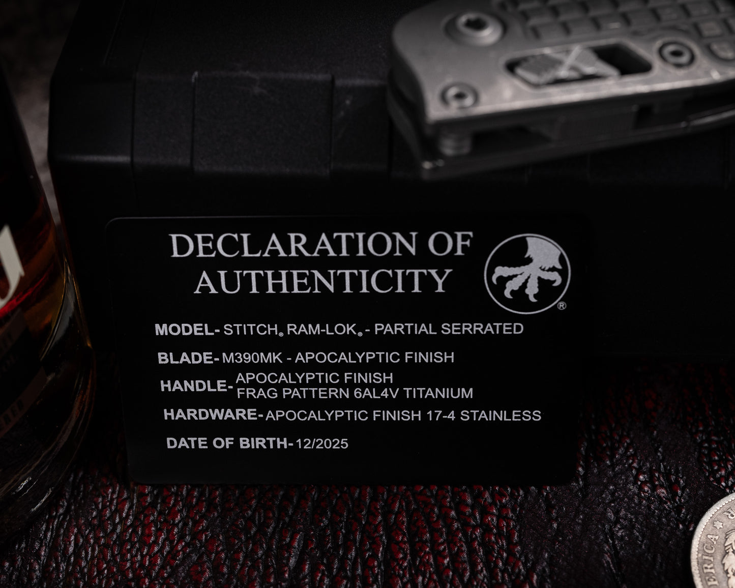 Stitch Ram-Lok Titanium Frag Apocalyptic Partial Serrated - Marfione Select