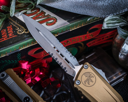 Microtech Combat Troodon® Gen III Apocalyptic Tan Partial Serrate - RK