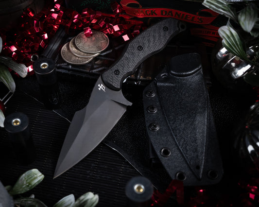 SB1 Black PVD 4" Blade w/ Carbon Fiber Handle