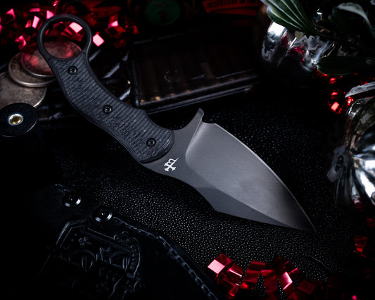 SRambit Black PVD 3.6" Blade w/ Carbon Fiber Handle