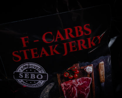 F-Carbs Steak Jerky (x2 Bags)