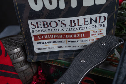 BORKA BUNDLE - SB1 Fixed Blade Knife 4" Stonewash Blade w/ Carbon Fiber Handle + More