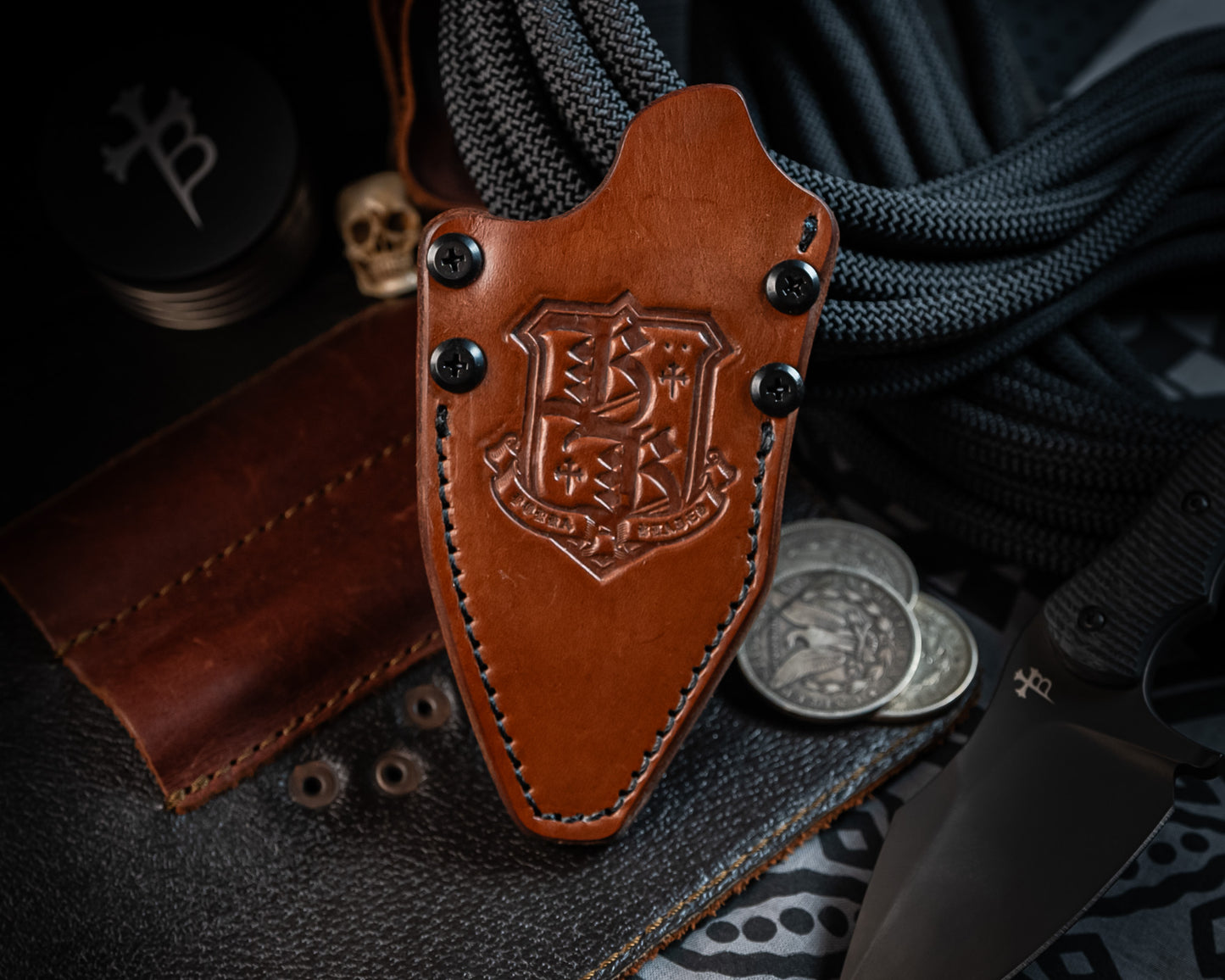 Leather Sheath for SRambit Fixed Blade in Brown
