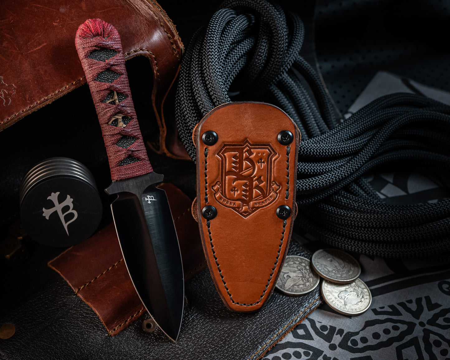 Brown Leather Sheath for SBD & Always Survive Fixed Blade