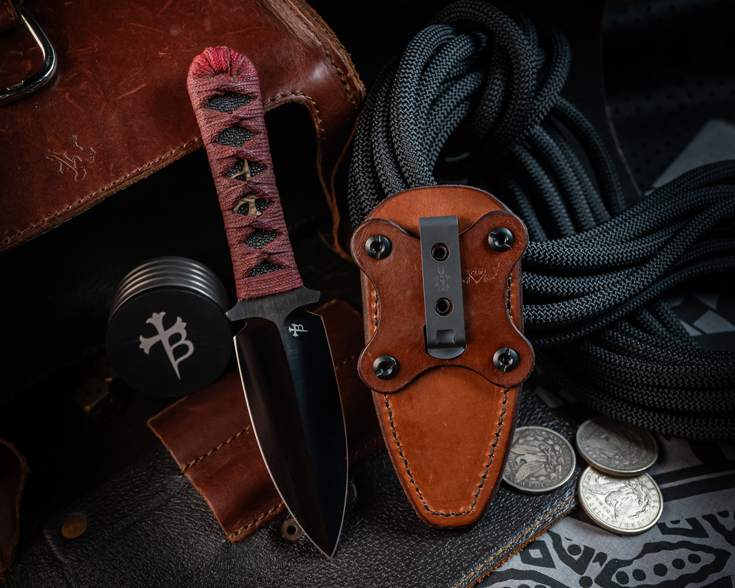 Brown Leather Sheath for SBD & Always Survive Fixed Blade