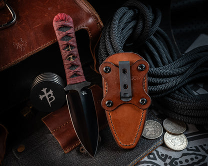 Brown Leather Sheath for SBD & Always Survive Fixed Blade