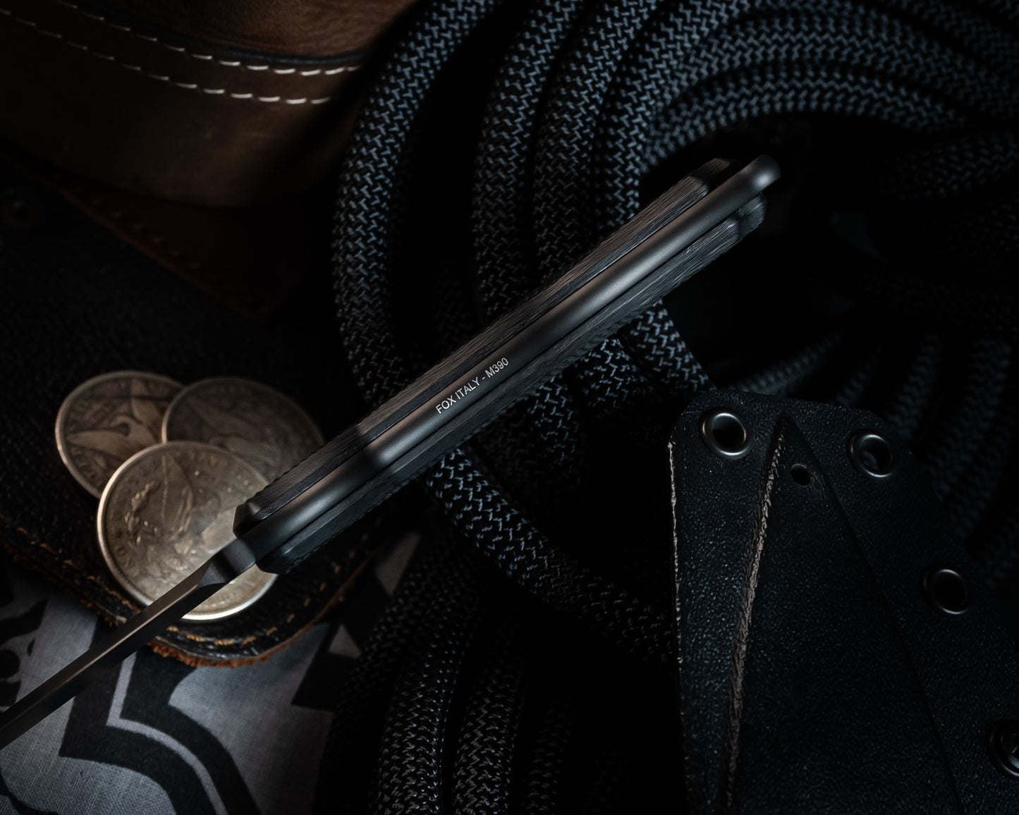 SB1 Black PVD 4" Blade w/ Carbon Fiber Handle