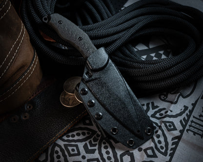 SB1 Black PVD 4" Blade w/ Carbon Fiber Handle