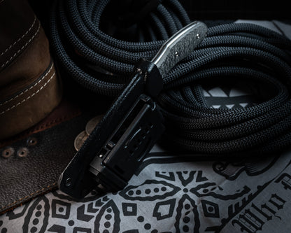 SB1 Fixed Blade Knife 4" Stonewash Blade w/ Carbon Fiber Handle