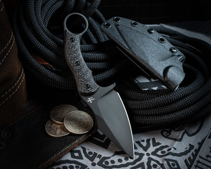 SRambit Black PVD 3.6" Blade w/ Carbon Fiber Handle