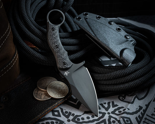 SRambit Black PVD 3.6" Blade w/ Carbon Fiber Handle