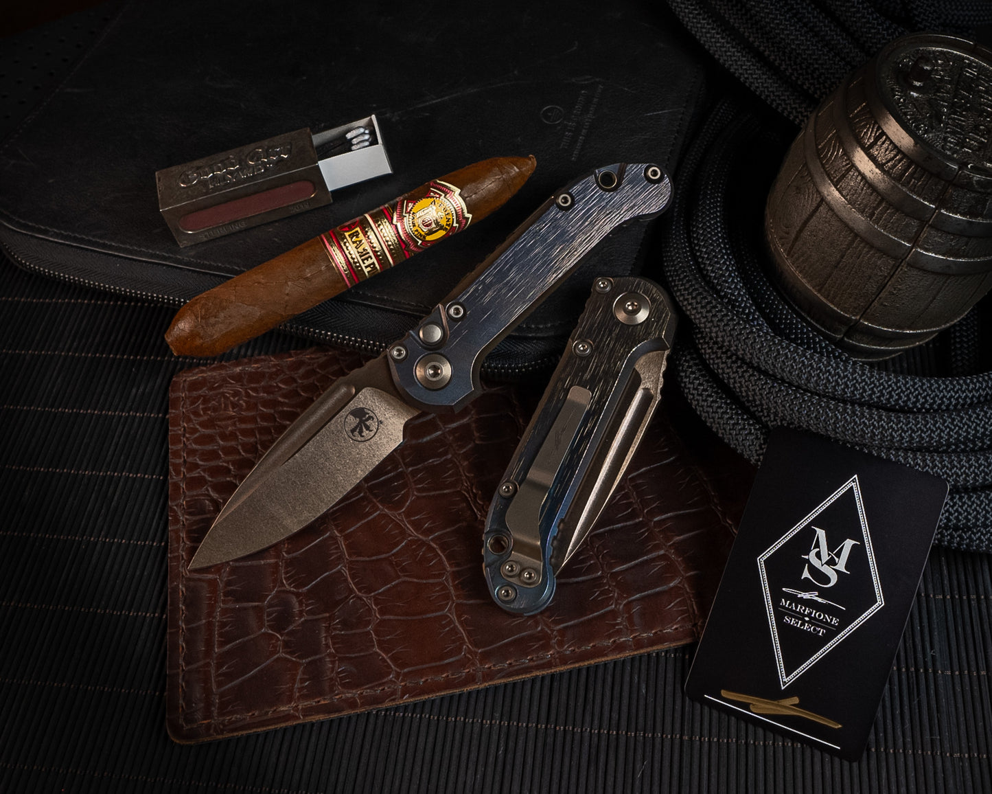 Microtech LUDT Marfione Select (1135-13MS1) Ti Borka Cosmic Finish - RK