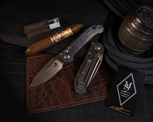 Microtech LUDT Marfione Select (1135-13MS1) Ti Borka Cosmic Finish - RK