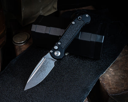 Microtech LUDT Single Edge Gen III Stonewash Standard