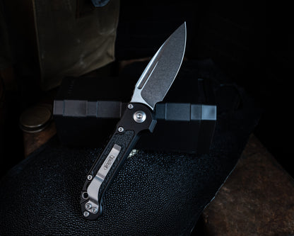 Microtech LUDT Single Edge Gen III Stonewash Standard