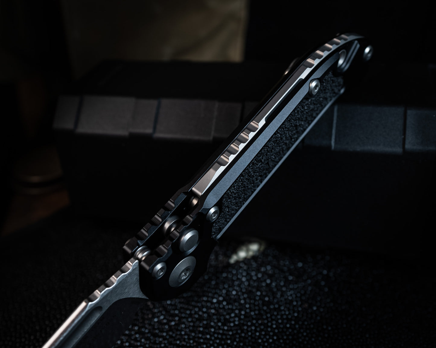 Microtech LUDT Single Edge Gen III Stonewash Standard