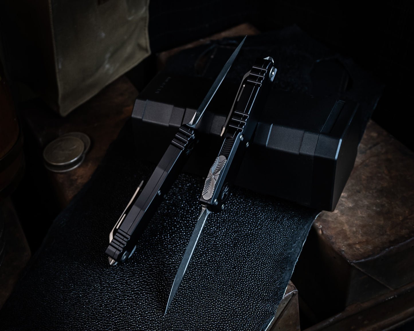 Microtech UTX-85 D/E Gen III Stonewash Standard
